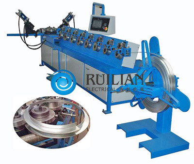 Máy tạo hình mặt bích thép tấm mạ kẽm 25KVA Máy ống xoắn ốc