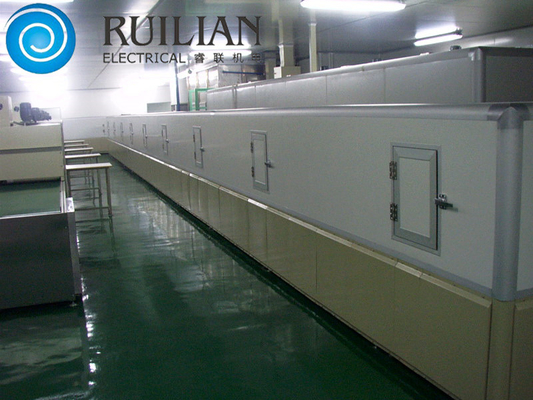 Thạch anh len Thiết bị phun sơn Thiết bị chuỗi Pallet Loại đường hầm Lò nướng tự động