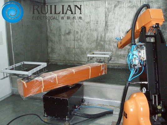 Thiết bị phun sơn 15KW Dây chuyền phun robot tự động đôi nhân tạo